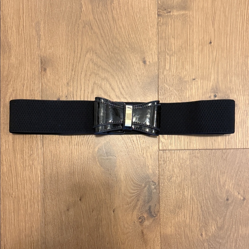 Lilly Pulitzer Black Belt with Silver Buckle